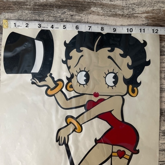 Vintage Betty Boop All That Jazz Decal 12 x 16 - Picture 4 of 5